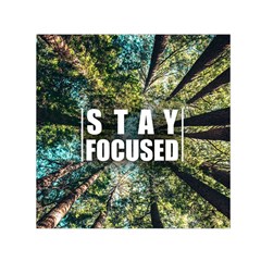 Stay Focused Focus Success Inspiration Motivational Square Satin Scarf (30  X 30 ) by Bangk1t