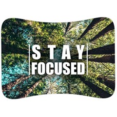 Stay Focused Focus Success Inspiration Motivational Velour Seat Head Rest Cushion by Bangk1t