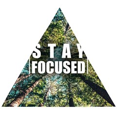 Stay Focused Focus Success Inspiration Motivational Wooden Puzzle Triangle by Bangk1t