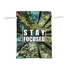 Stay Focused Focus Success Inspiration Motivational Lightweight Drawstring Pouch (s) by Bangk1t