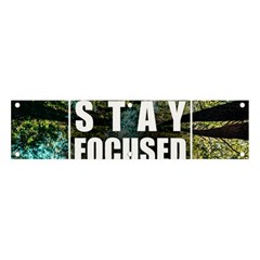 Stay Focused Focus Success Inspiration Motivational Banner And Sign 4  X 1  by Bangk1t