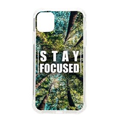 Stay Focused Focus Success Inspiration Motivational Iphone 11 Tpu Uv Print Case by Bangk1t