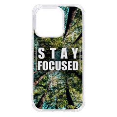 Stay Focused Focus Success Inspiration Motivational Iphone 14 Pro Tpu Uv Print Case by Bangk1t