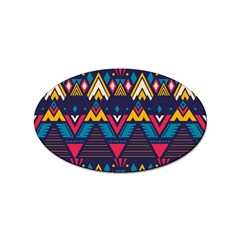 Pattern Colorful Aztec Sticker Oval (100 Pack) by Ravend