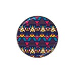 Pattern Colorful Aztec Hat Clip Ball Marker Front