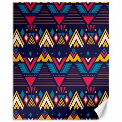 Pattern Colorful Aztec Canvas 11  X 14  by Ravend