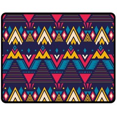 Pattern Colorful Aztec Two Sides Fleece Blanket (medium) by Ravend