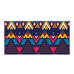 Pattern Colorful Aztec Satin Wrap 35  X 70  by Ravend