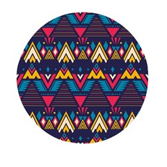 Pattern Colorful Aztec Mini Round Pill Box (pack Of 3) by Ravend