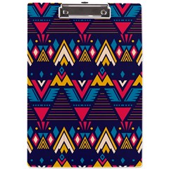 Pattern Colorful Aztec A4 Acrylic Clipboard by Ravend