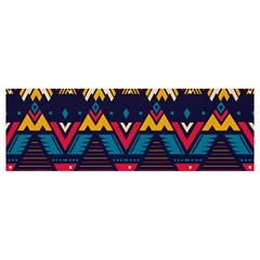 Pattern Colorful Aztec Banner And Sign 12  X 4  by Ravend