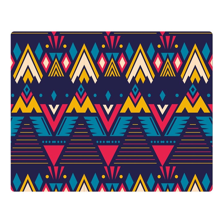 Pattern Colorful Aztec Premium Plush Fleece Blanket (Large)