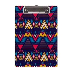 Pattern Colorful Aztec A5 Acrylic Clipboard by Ravend