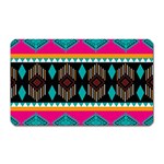 Abstract Art Pattern Design Vintage Magnet (Rectangular) Front