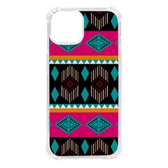 Abstract Art Pattern Design Vintage Iphone 14 Tpu Uv Print Case by Ravend