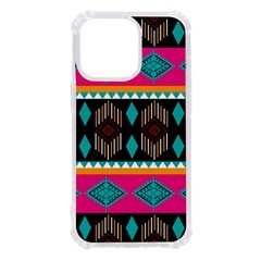 Abstract Art Pattern Design Vintage iPhone 13 Pro TPU UV Print Case