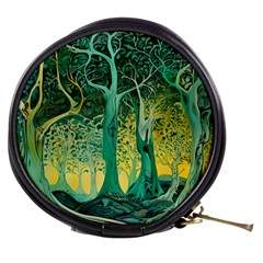 Nature Trees Forest Mystical Forest Jungle Mini Makeup Bag by Ravend