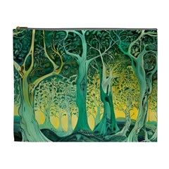 Nature Trees Forest Mystical Forest Jungle Cosmetic Bag (xl) by Ravend