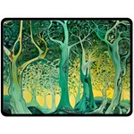 Nature Trees Forest Mystical Forest Jungle Fleece Blanket (Large) 80 x60  Blanket Front