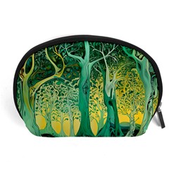 Nature Trees Forest Mystical Forest Jungle Accessory Pouch (large) by Ravend