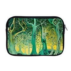 Nature Trees Forest Mystical Forest Jungle Apple Macbook Pro 17  Zipper Case by Ravend