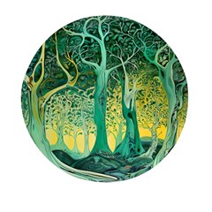 Nature Trees Forest Mystical Forest Jungle Mini Round Pill Box by Ravend