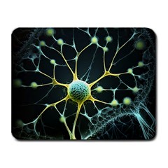 Ai Generated Neuron Network Connection Small Mousepad by Ravend