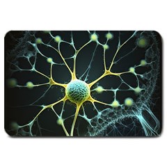 Ai Generated Neuron Network Connection Large Doormat by Ravend