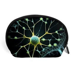 Ai Generated Neuron Network Connection Accessory Pouch (large) by Ravend