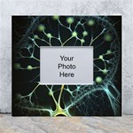 Ai Generated Neuron Network Connection White Wall Photo Frame 5  x 7  Front