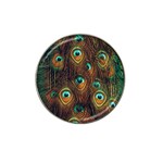 Peacock Feathers Hat Clip Ball Marker (4 pack) Front