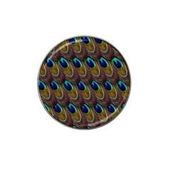 Peacock-feathers-bird-plumage Hat Clip Ball Marker by Ravend