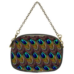 Peacock-feathers-bird-plumage Chain Purse (two Sides) by Ravend