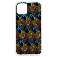 Peacock-feathers-bird-plumage Iphone 12/12 Pro Tpu Uv Print Case by Ravend