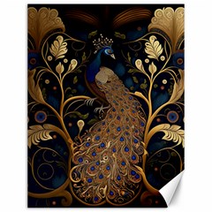 Peacock Plumage Bird Decorative Pattern Graceful Canvas 12  X 16 