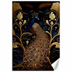 Peacock Plumage Bird Decorative Pattern Graceful Canvas 12  x 18  11.88 x17.36  Canvas - 1