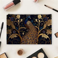 Peacock Plumage Bird Decorative Pattern Graceful Cosmetic Bag (large) by Ravend