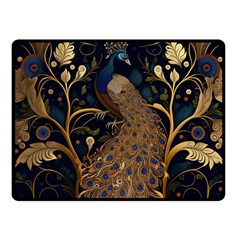 Peacock Plumage Bird Decorative Pattern Graceful Fleece Blanket (small) by Ravend