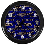 Art Pattern Design Background Graphic Wall Clock (Black) Front