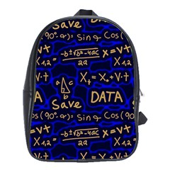 Art Pattern Design Background Graphic School Bag (xl) by Ravend