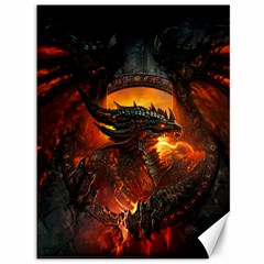 Dragon Art Fire Digital Fantasy Canvas 36  X 48  by Celenk