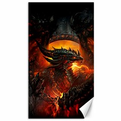 Dragon Art Fire Digital Fantasy Canvas 40  X 72  by Celenk