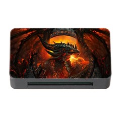 Dragon Art Fire Digital Fantasy Memory Card Reader With Cf by Celenk