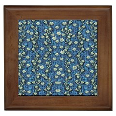 Lotus Bloom In The Calm Sea Of Beautiful Waterlilies Framed Tile by pepitasart