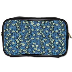 Lotus Bloom In The Calm Sea Of Beautiful Waterlilies Toiletries Bag (two Sides) by pepitasart