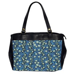 Lotus Bloom In The Calm Sea Of Beautiful Waterlilies Oversize Office Handbag (2 Sides) by pepitasart