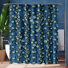 Lotus Bloom In The Calm Sea Of Beautiful Waterlilies Shower Curtain 60  X 72  (medium)  by pepitasart