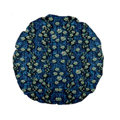 Lotus Bloom In The Calm Sea Of Beautiful Waterlilies Standard 15  Premium Round Cushions by pepitasart