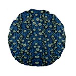 Lotus Bloom In The Calm Sea Of Beautiful Waterlilies Standard 15  Premium Round Cushions Back