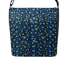 Lotus Bloom In The Calm Sea Of Beautiful Waterlilies Flap Closure Messenger Bag (l) by pepitasart